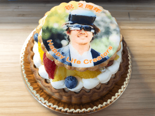 代表写真プリントケーキ